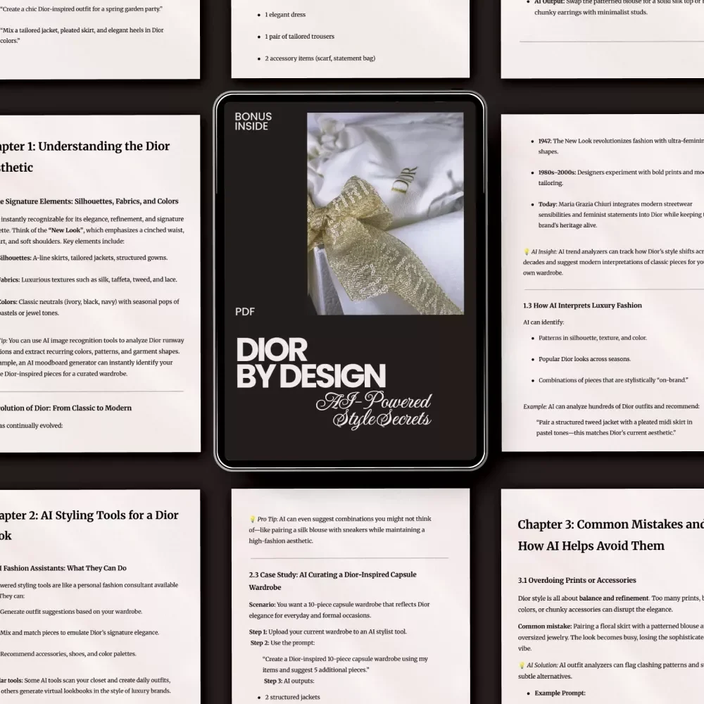 Dior by Design: AI-Powered Style Secrets – The Ultimate Guide to AI Recommendations for Dior Style, Luxury Fashion Styling & Capsule Wardrobe Planning