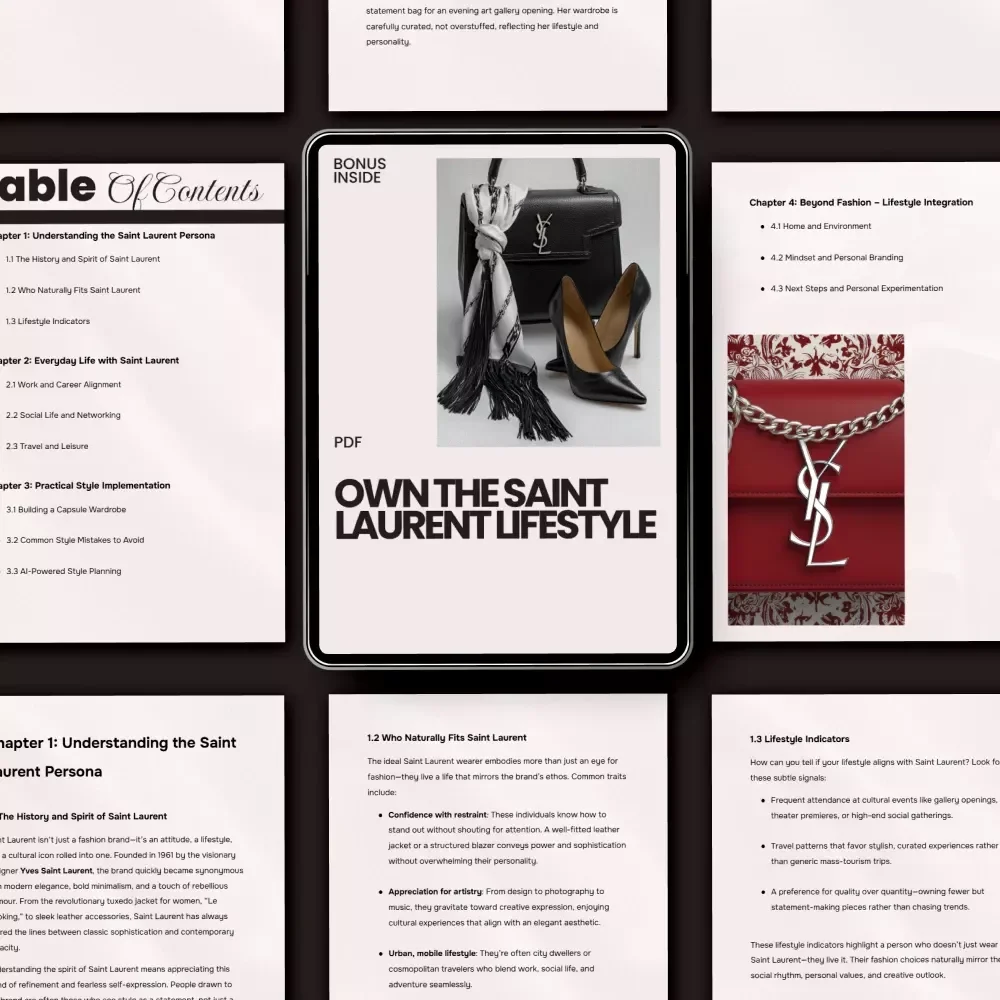 Own the Saint Laurent Lifestyle: A Complete Guide to Living Like Saint Laurent