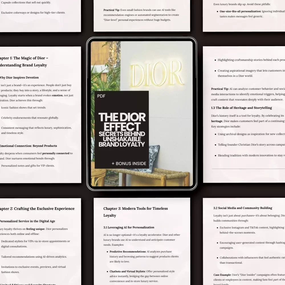 The Dior Effect: Secrets Behind Unshakable Brand Loyalty – Luxury Branding Guide on How Dior Builds Loyalty for Entrepreneurs & Creative Brands