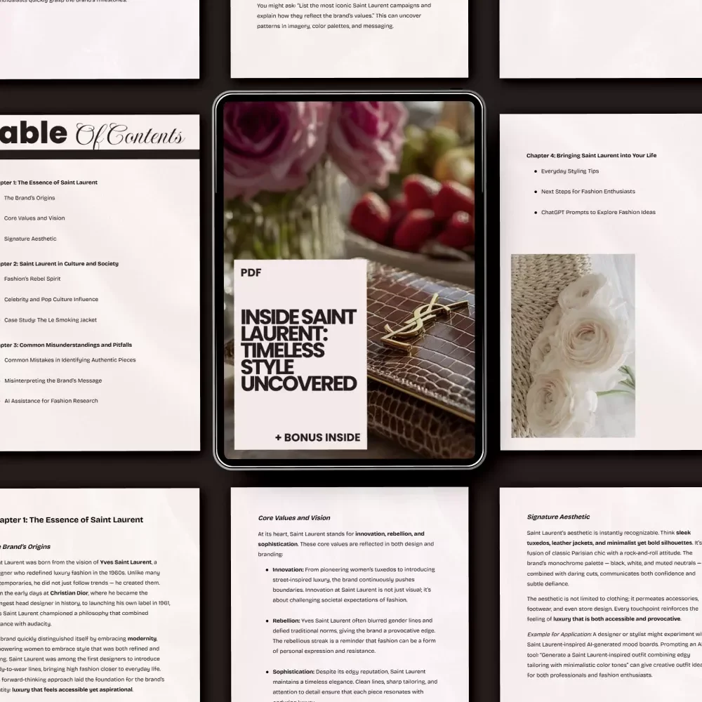 Inside Saint Laurent: Timeless Style Uncovered - A Guide to the Iconic Brand