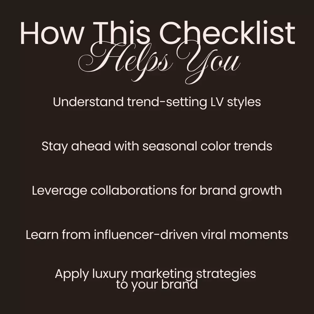 Louis Vuitton’s Impact on Fashion Trends - Digital Checklist