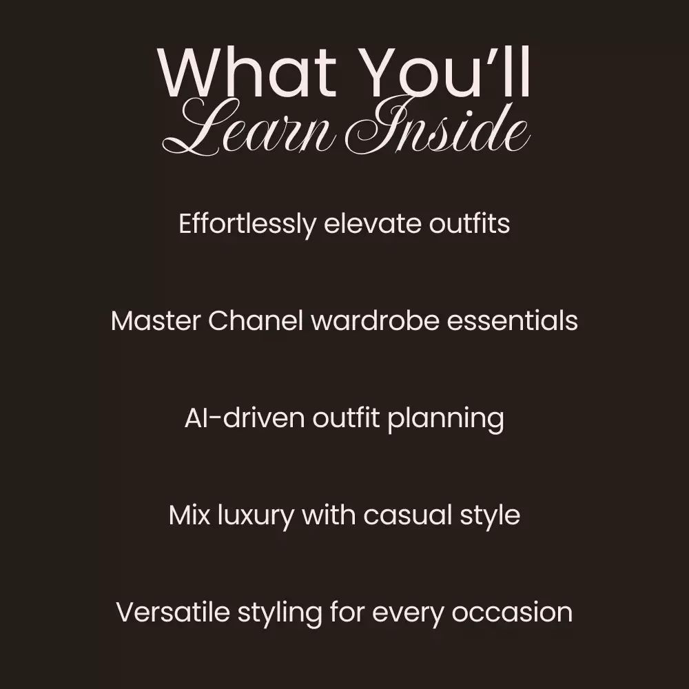 Timeless Chic: Everyday Outfits with Chanel – How to Style Chanel Pieces for Everyday Outfits | eBook Guide