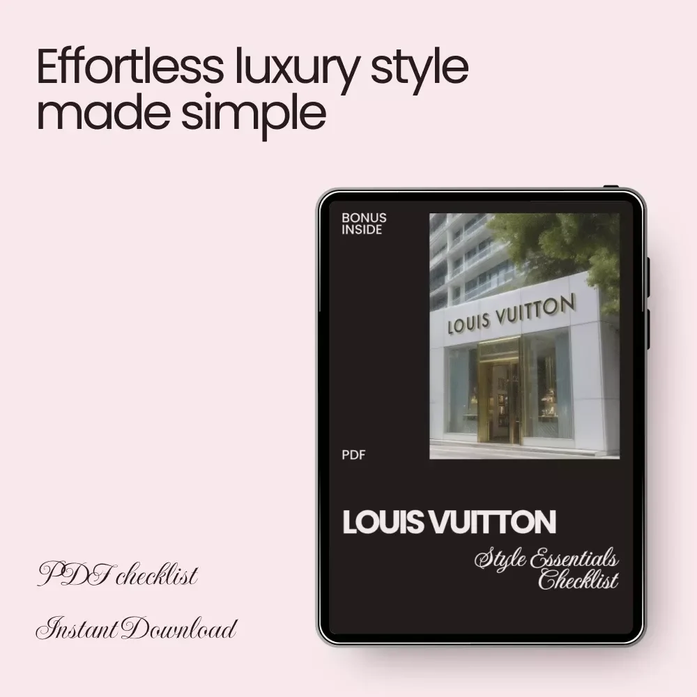 Louis Vuitton Style Essentials Checklist: Master Timeless Luxury Fashion
