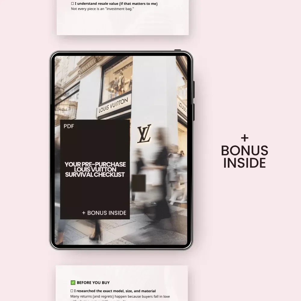Your Pre-Purchase Louis Vuitton Survival Checklist: Avoid Common Shopping Mistakes