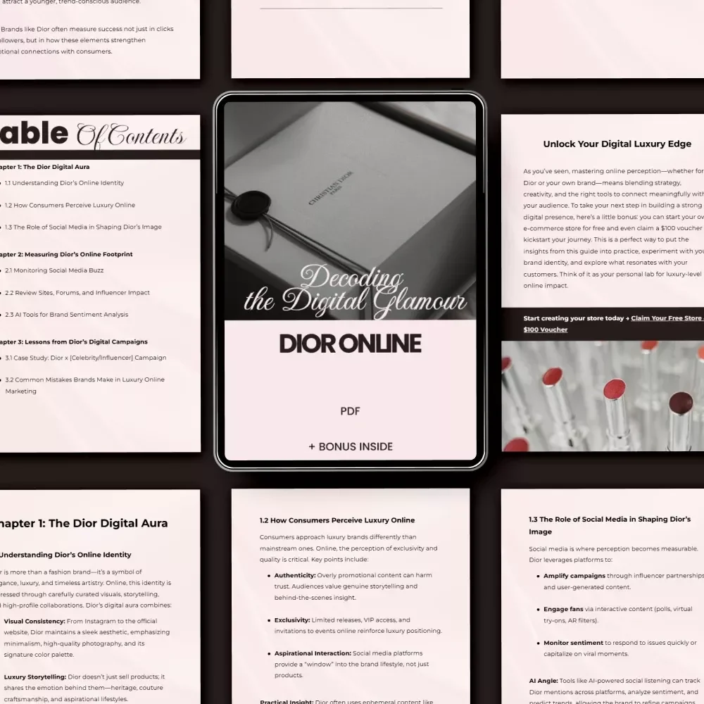 Dior Online: Decoding the Digital Glamour – Unveiling Dior’s Brand Perception Online
