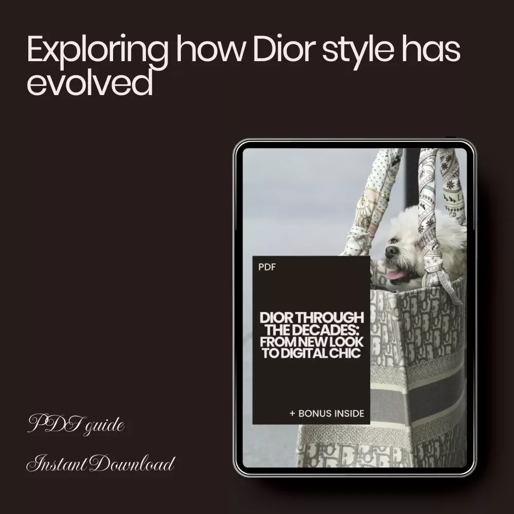 Dior Through the Decades: From New Look to Digital Chic – A Complete Guide on how dior style has evolved | Fashion History eBook & Digital Download
