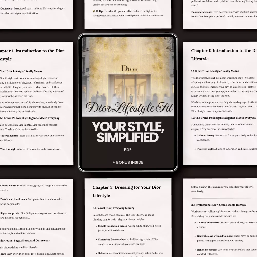 Dior Lifestyle Fit: Your Style, Simplified – dior lifestyle fit explained simply eBook Guide to Building a Chic Capsule Wardrobe