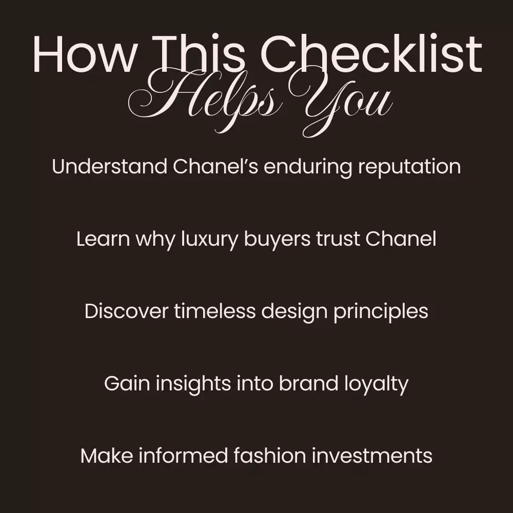 Why People Trust Chanel: A Fashion Buyer’s Checklist - Understand the Key Elements of Chanel’s Timeless Appeal
