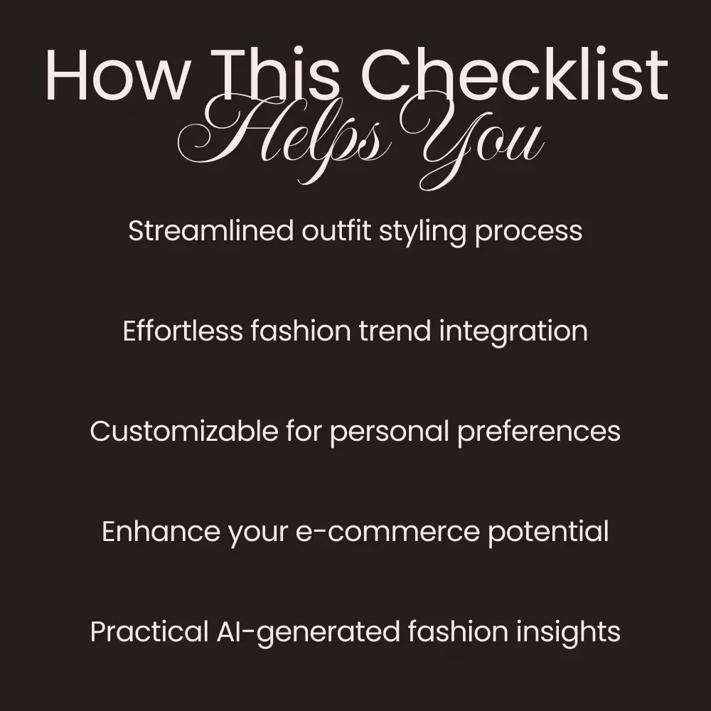 AI Prompt Checklist for Styling Chanel Outfits - A Must-Have Guide for AI Styling Inspiration