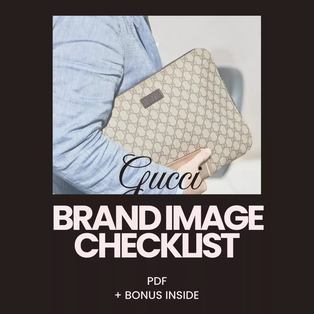 Gucci Brand Image Checklist for Luxury Buyers – Printable Gucci Brand Image for Luxury Buyers Digital Download, Luxury Fashion Evaluation Guide