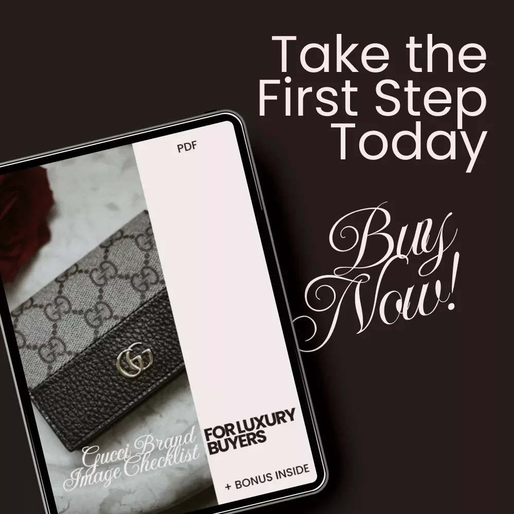 Gucci Brand Image Checklist for Luxury Buyers – Printable Gucci Brand Image for Luxury Buyers Digital Download, Luxury Fashion Evaluation Guide