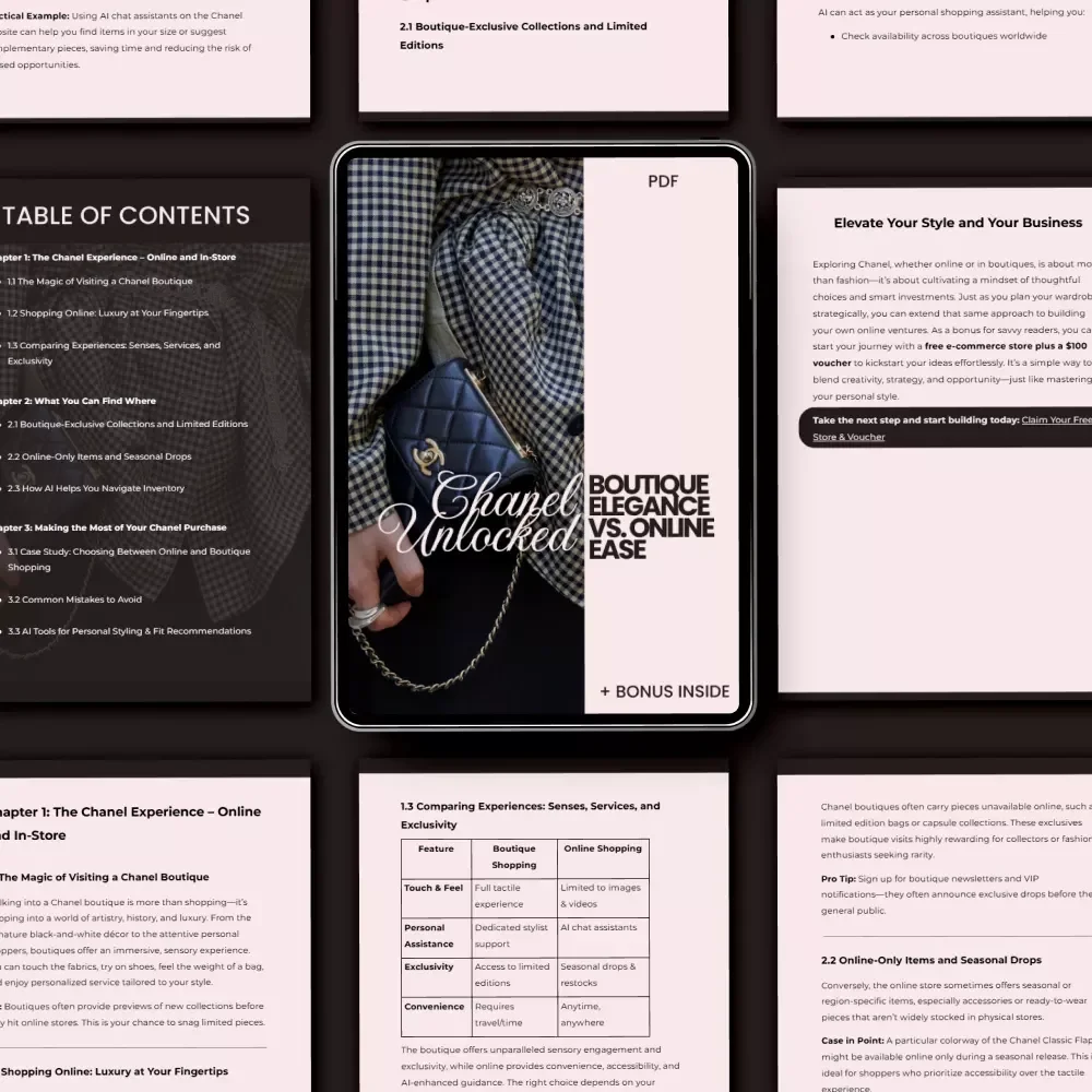 Chanel Unlocked: Boutique Elegance vs. Online Ease - The Ultimate Guide to Chanel Shopping