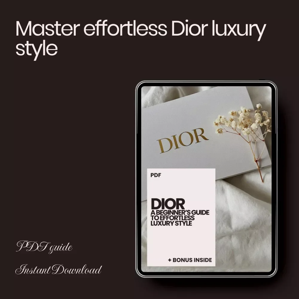 Dior: A Beginner’s Guide to Effortless Luxury Style – The Ultimate dior style guide for beginners to Build a Timeless Designer-Inspired Wardrobe