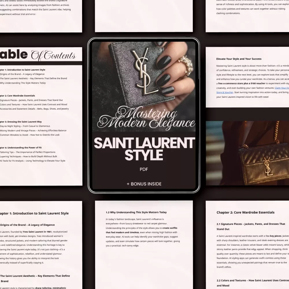 Saint Laurent Style: Mastering Modern Elegance – A Comprehensive Guide to the Iconic Saint Laurent Aesthetic
