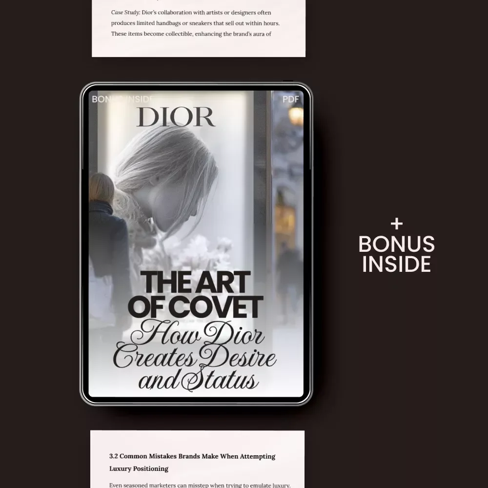 The Art of Covet: How Dior Creates Desire and Status – Luxury Branding Guide on how dior builds desire and status for Fashion, Beauty & Personal Brands