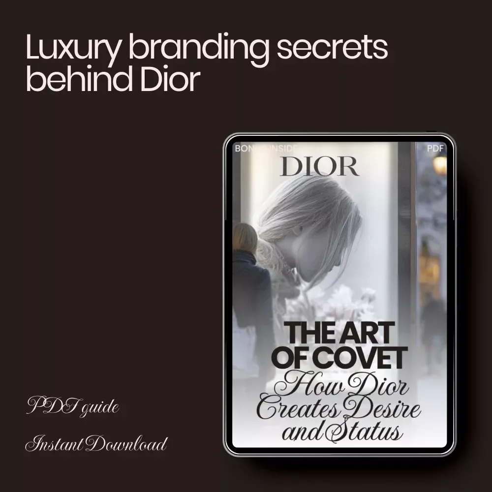 The Art of Covet: How Dior Creates Desire and Status – Luxury Branding Guide on how dior builds desire and status for Fashion, Beauty & Personal Brands