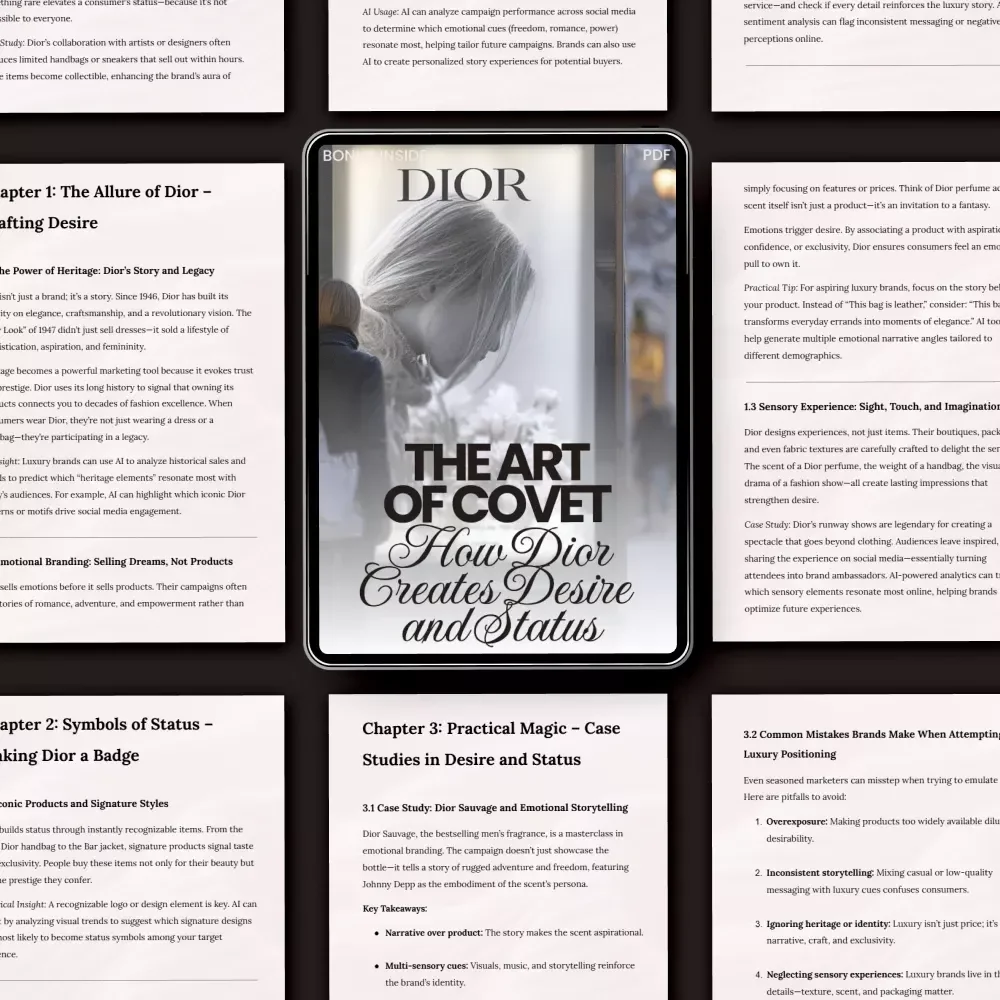 The Art of Covet: How Dior Creates Desire and Status – Luxury Branding Guide on how dior builds desire and status for Fashion, Beauty & Personal Brands