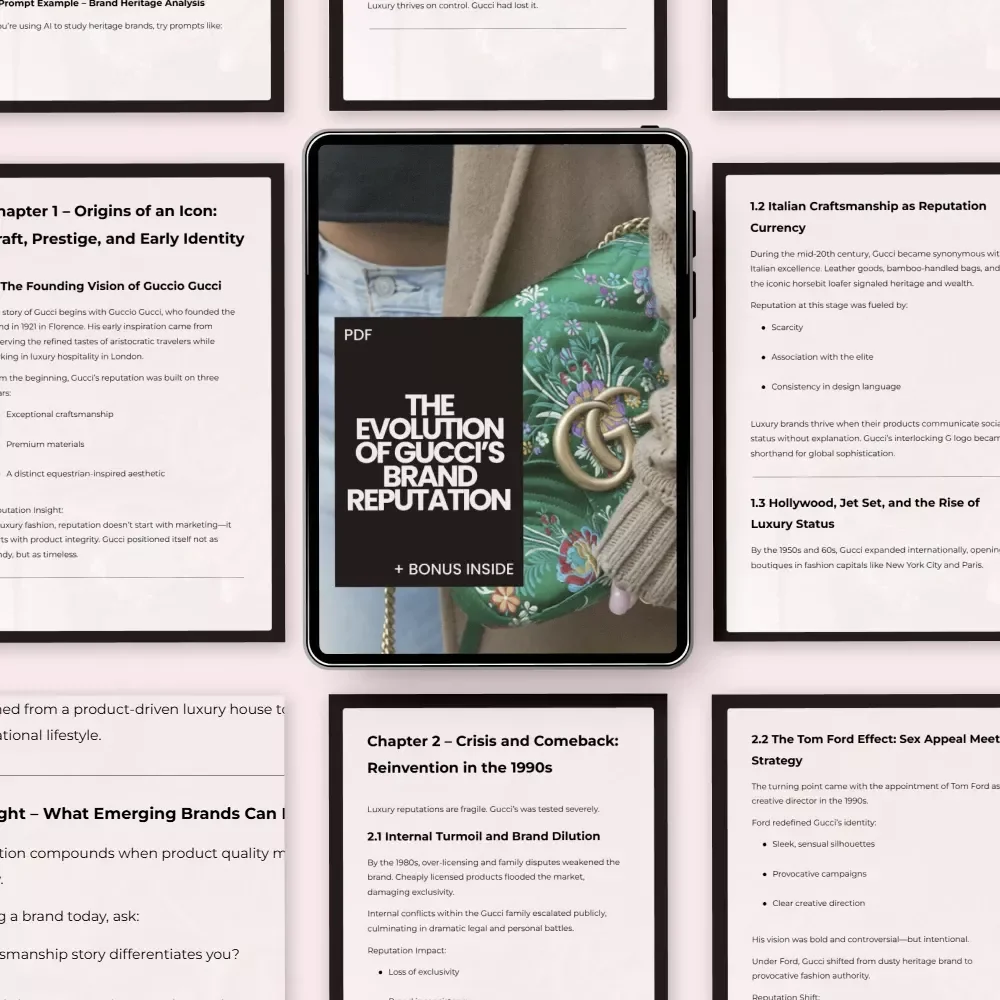 The Evolution of Gucci’s Brand Reputation: A Deep Dive into Luxury, Crisis, and Reinvention