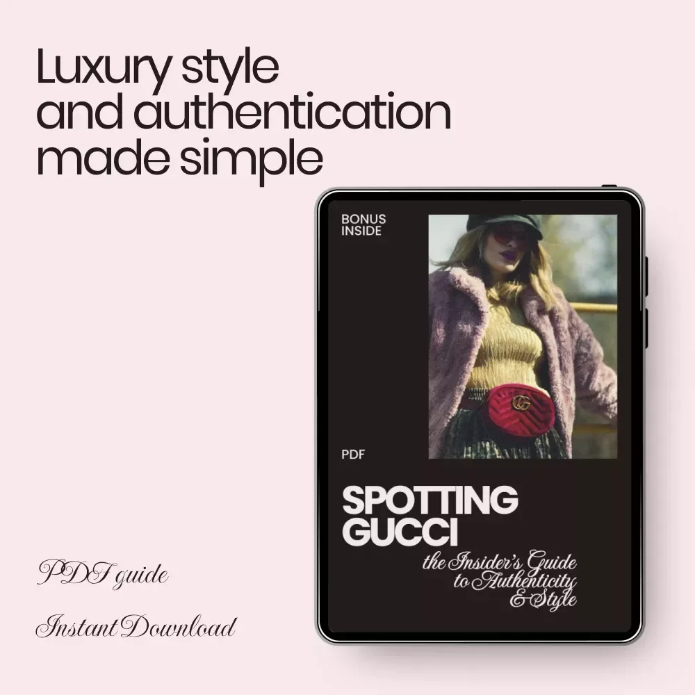 Spotting Gucci: The Insider’s Guide to Authenticity & Style – Gucci Brand Check eBook for Beginners & Collectors, Luxury Authentication Guide, Designer Bag Verification Digital Download