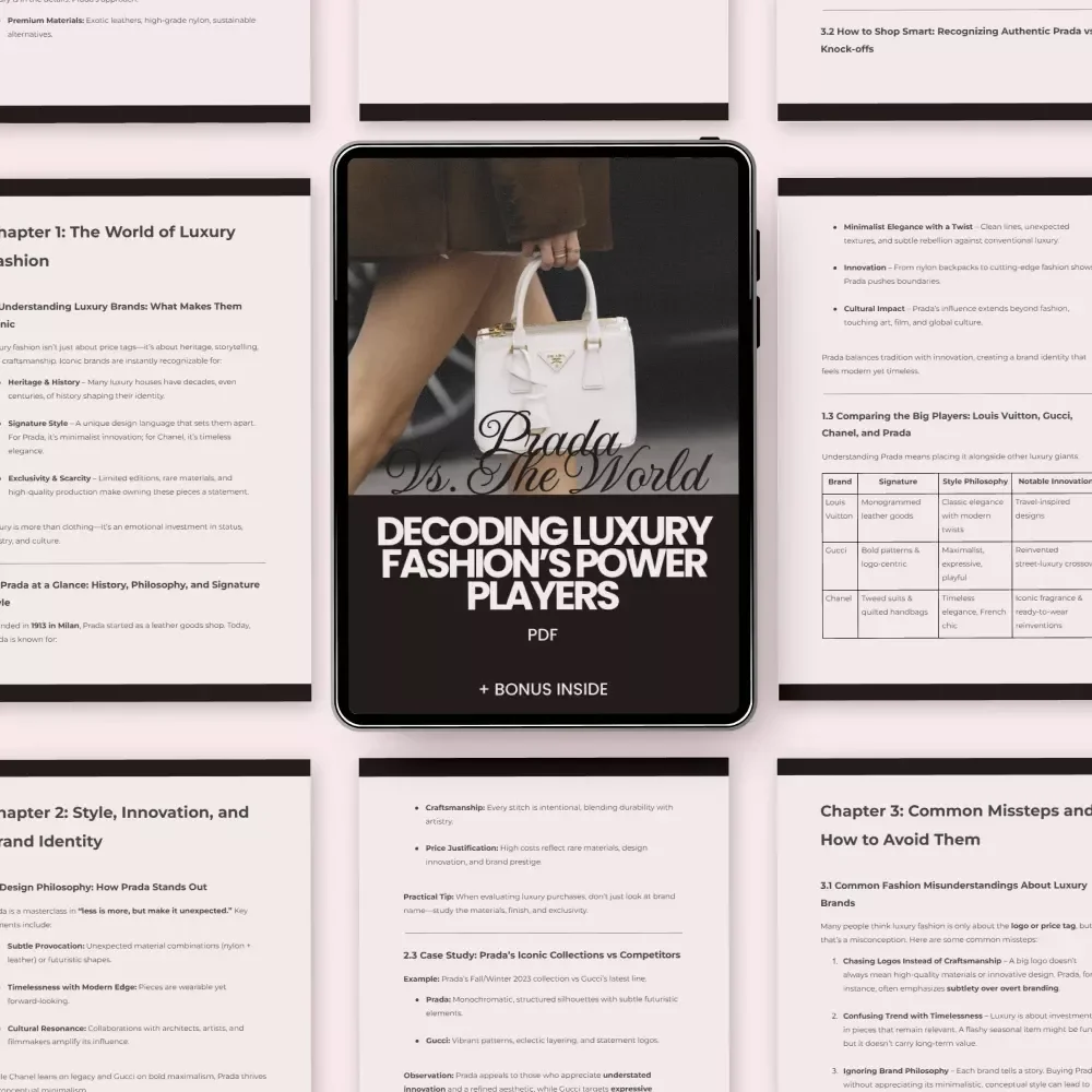 Prada vs. The World: Decoding Luxury Fashion’s Power Players – The Ultimate Guide to prada vs other luxury brands, Designer Brand Comparison & Smart Luxury Shopping