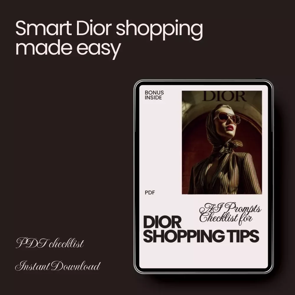 AI Prompts Checklist for Dior Shopping Tips - The Ultimate Guide to Smarter Dior Shopping