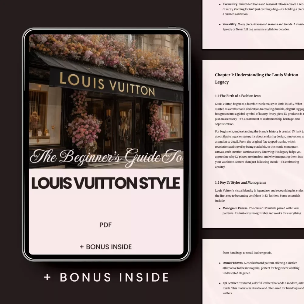 The Beginner’s Guide to Louis Vuitton Style: A Complete Fashion Guide for Beginners