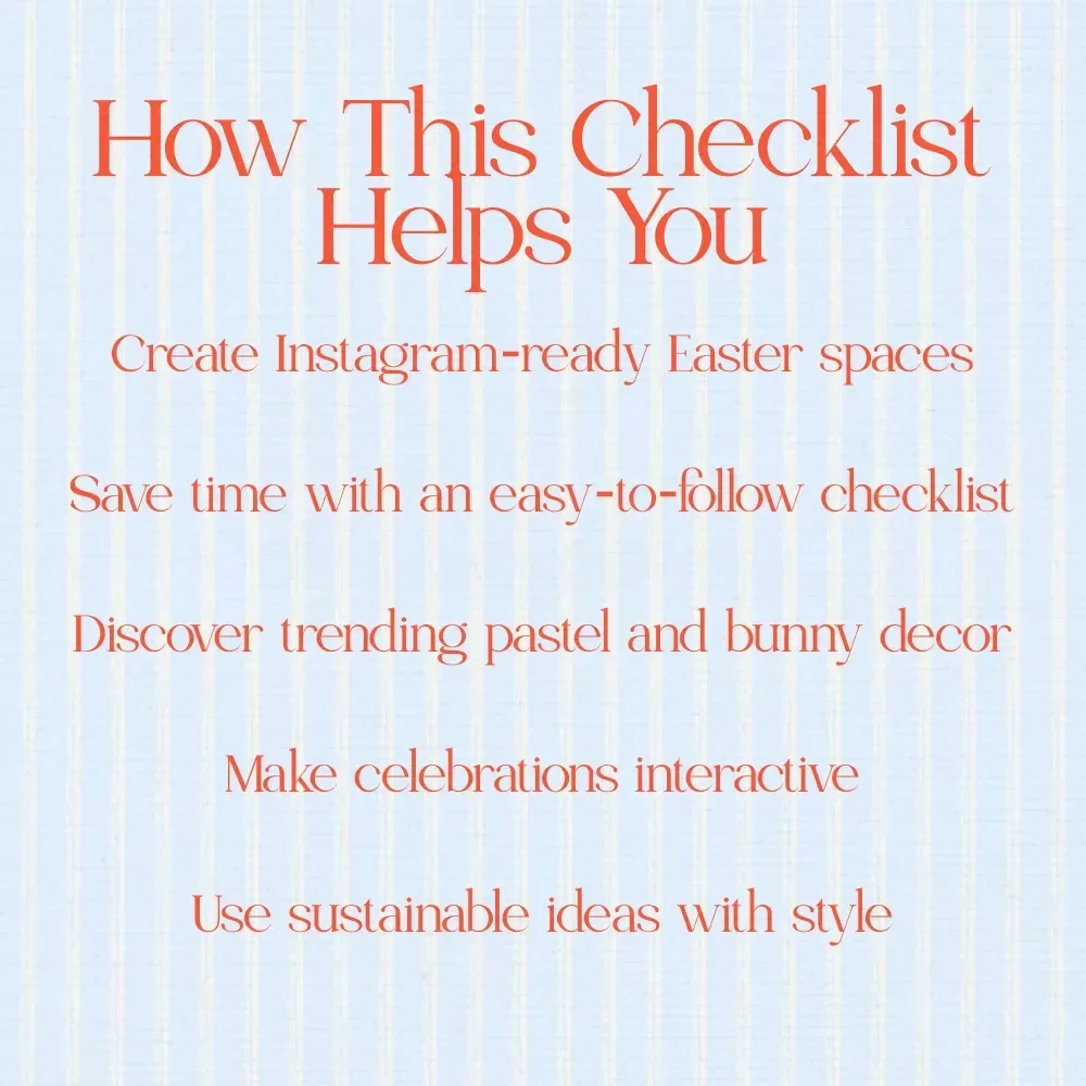 Easter Decoration Trends Checklist – Ultimate Guide to Easter Decoration Trends for a Stylish, Instagram-Ready Home