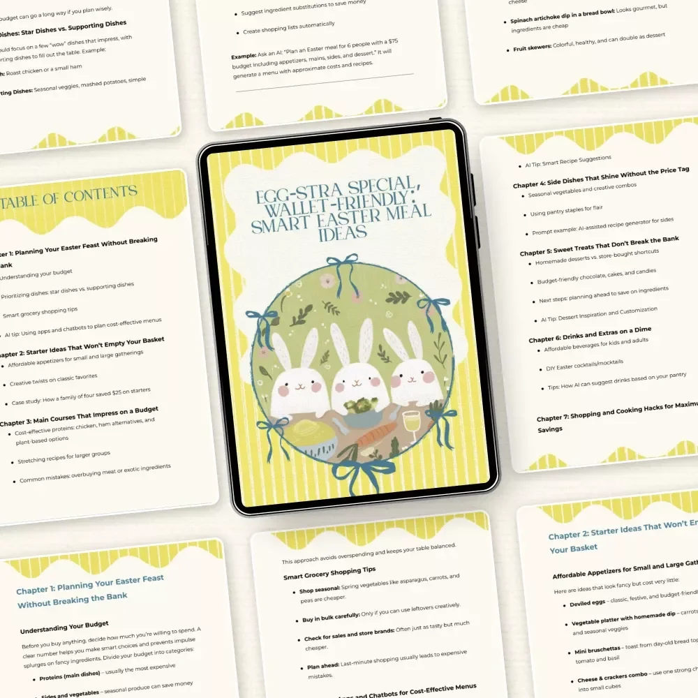 Egg-stra Special, Wallet-Friendly: Smart Easter Meal Ideas – Budget Friendly Easter Meal Ideas eBook & Holiday Feast Planning Guide