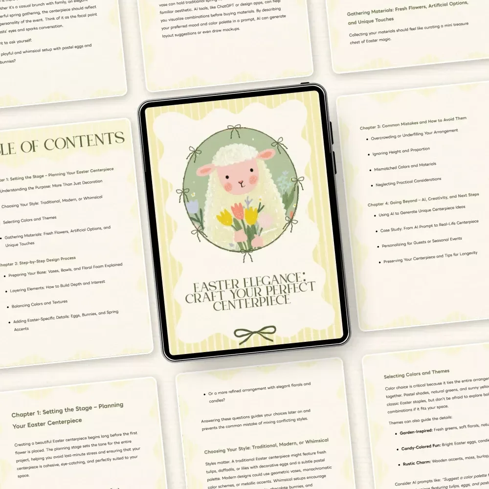Easter Elegance: Craft Your Perfect Centerpiece – Easter Centerpiece Step by Step Guide for DIY Spring Table Decor & Floral Arrangements