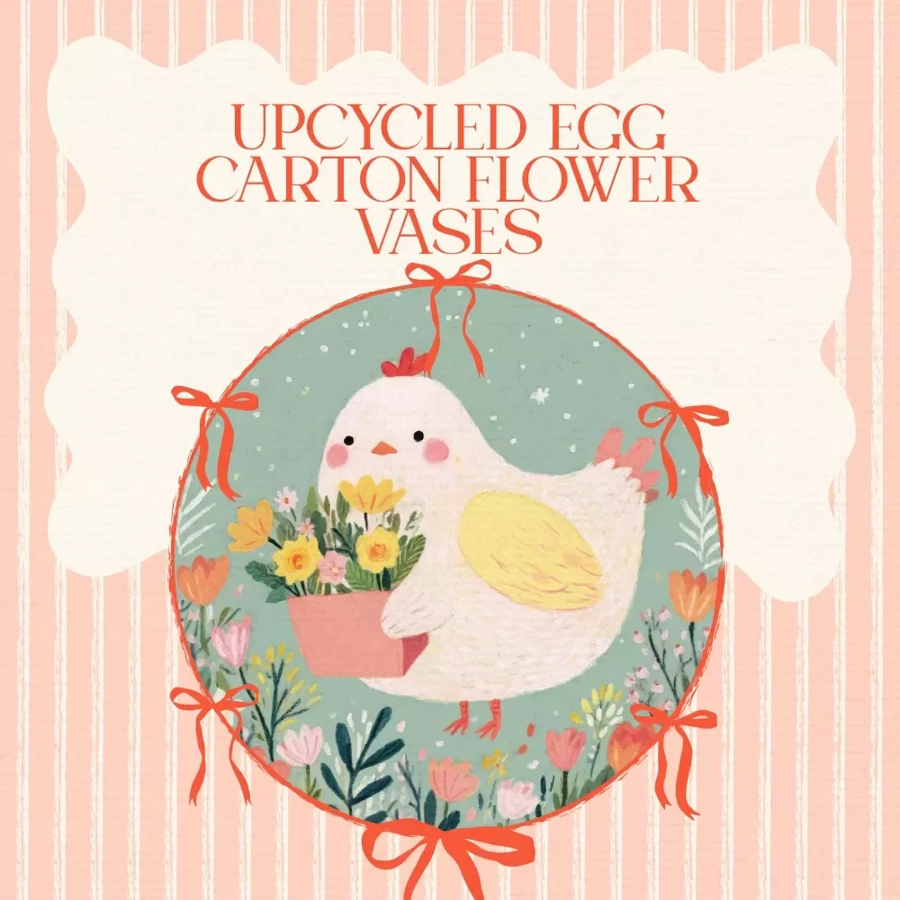 Upcycled Egg Carton Flower Vases - Creative DIY Guide for Eco-Friendly Home Decor