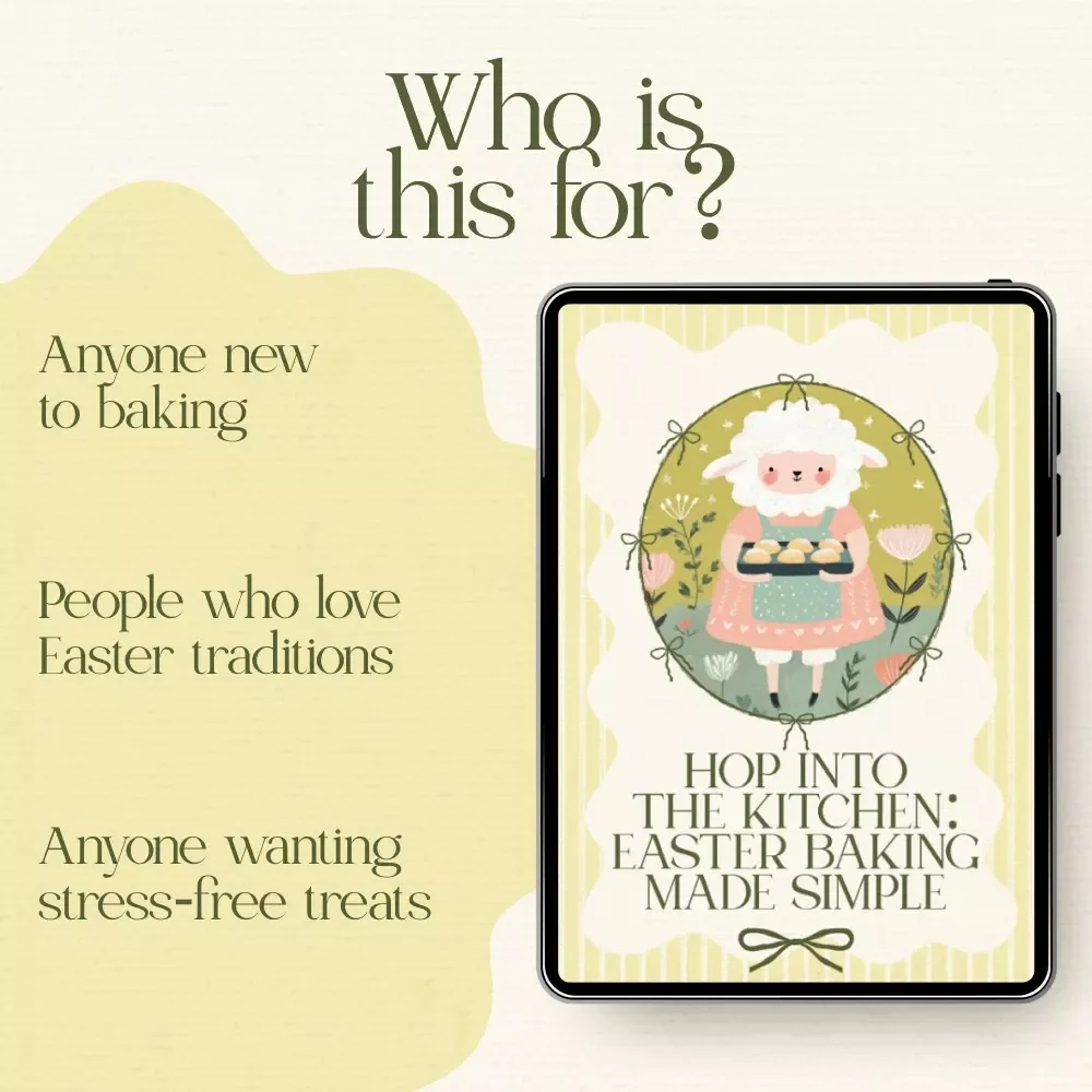 Hop Into the Kitchen: Easter Baking Made Simple – A Beginner-Friendly eBook with Easter Baking Tips for Beginners, Easy Recipes, Decorating Ideas & AI Baking Guide