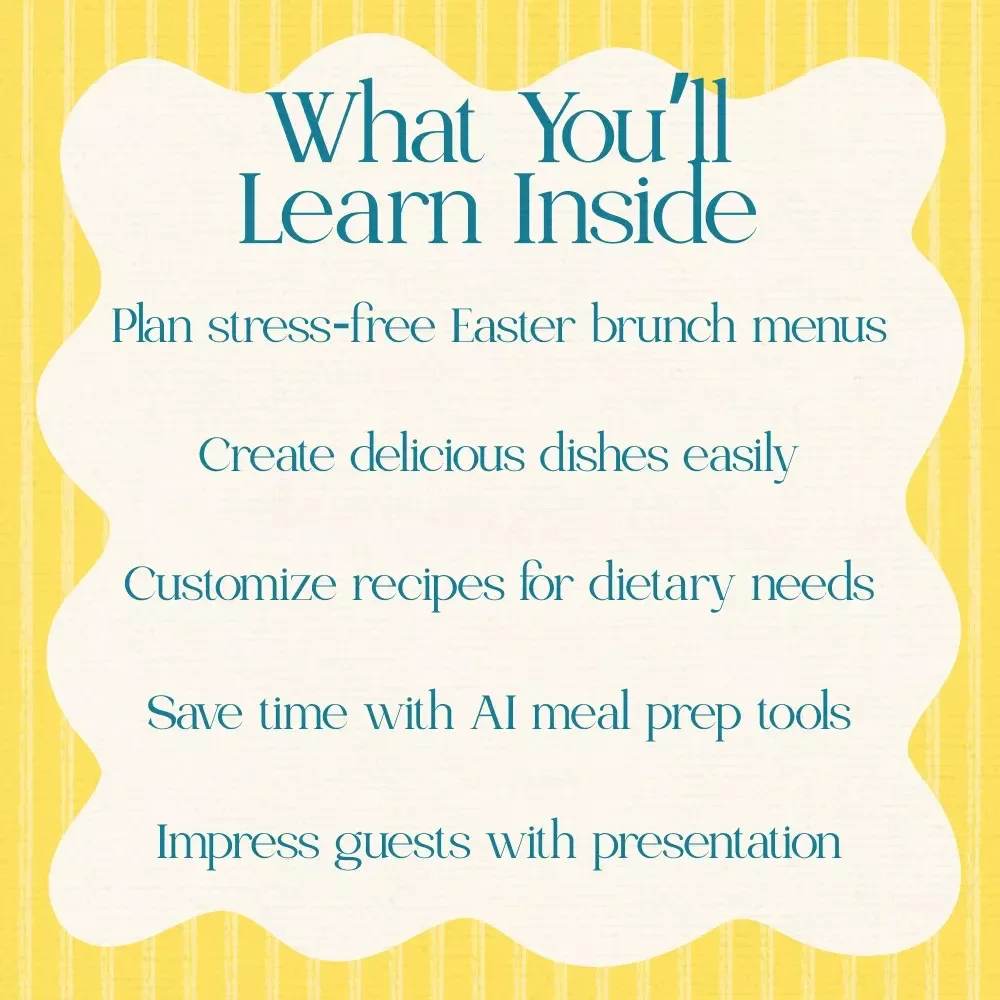 Creative Easter Recipes & AI-Powered Tips: Easter Brunch Recipes, DIY Desserts, and AI Meal Planning eBook