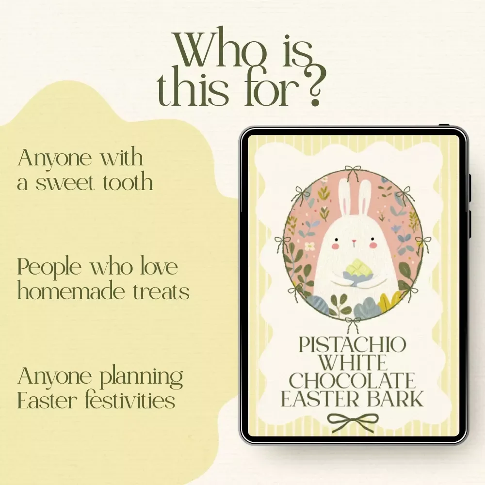 Pistachio White Chocolate Easter Bark Checklist - Create Your Delicious Festive Treat