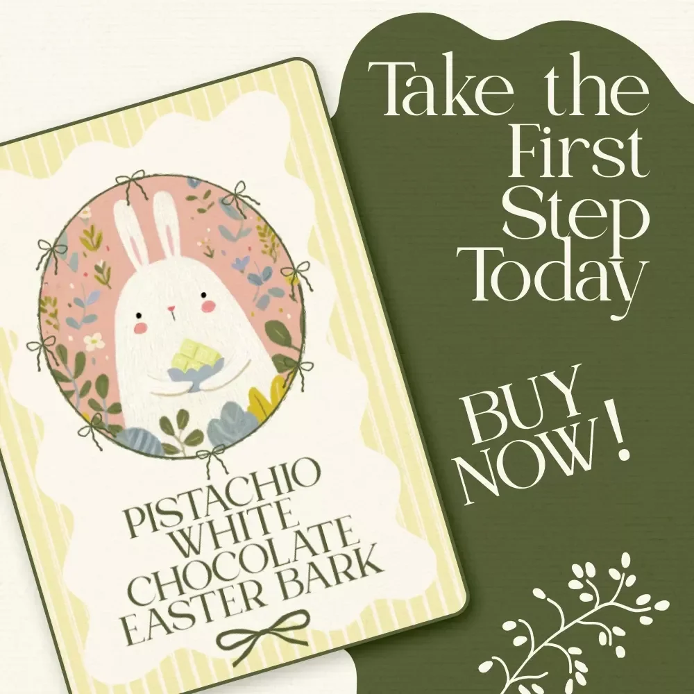 Pistachio White Chocolate Easter Bark Checklist - Create Your Delicious Festive Treat