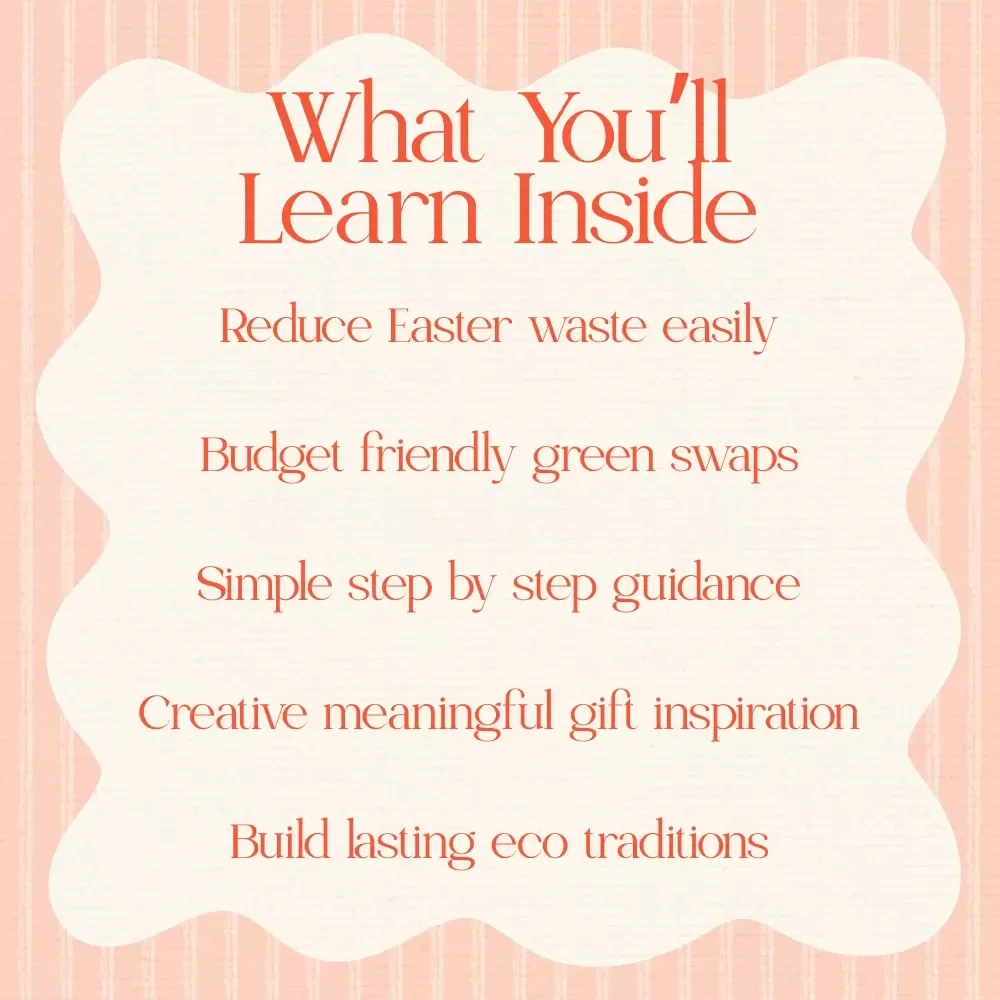 Creative Eco-Friendly Easter Gift Ideas for a Sustainable Celebration | Eco Friendly Easter Gift Ideass eBook Guide | Green Easter Planning Checklist & DIY Inspiration