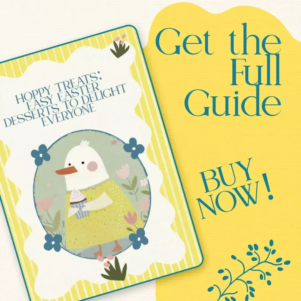 Hoppy Treats: Easy Easter Desserts to Delight Everyone – Easy Easter Dessert Recipes eBook, Festive Holiday Baking Guide, Printable Digital Download for Family Celebrations