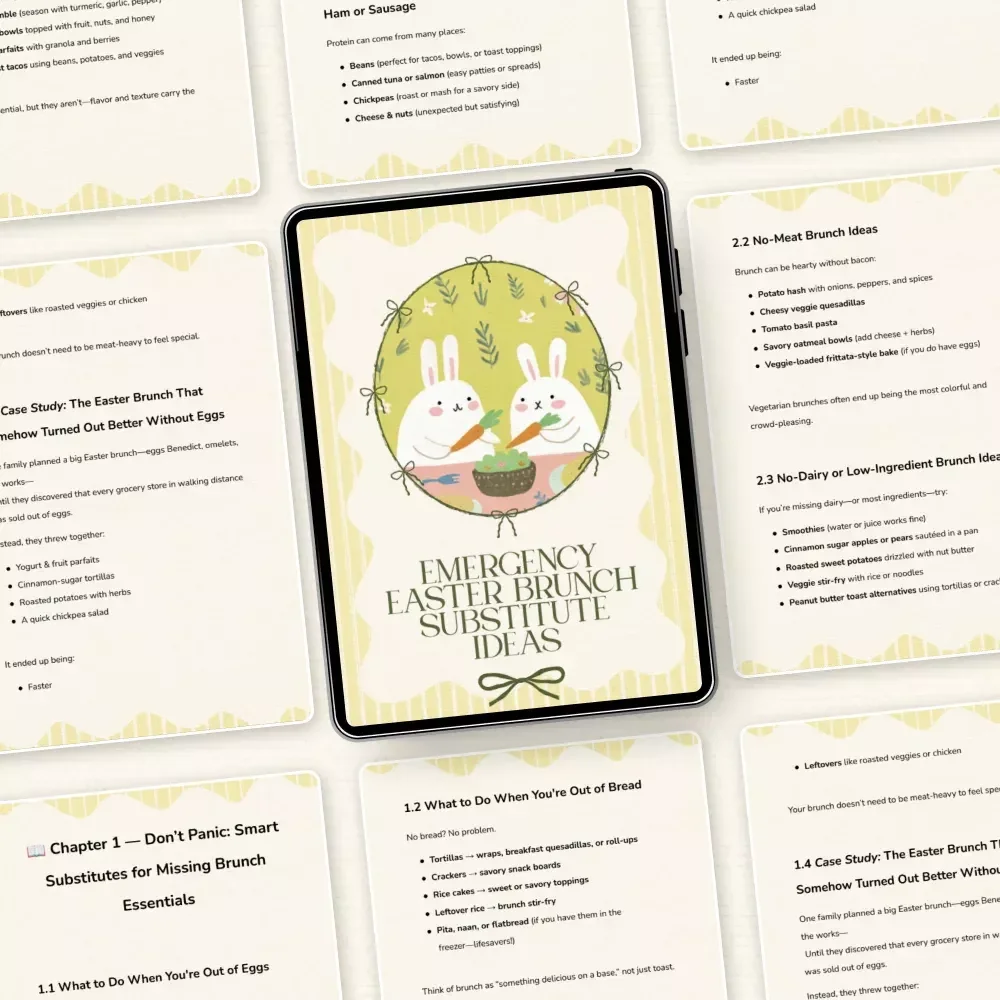 Emergency Easter Brunch Substitute Ideas – Quick & Creative Last-Minute Brunch Solutions Guide