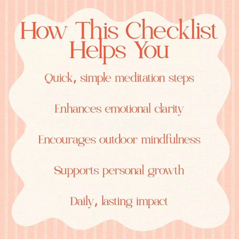 Spring Renewal Meditation Reset Plan - Easter-Themed Digital Checklist for Growth and Focus