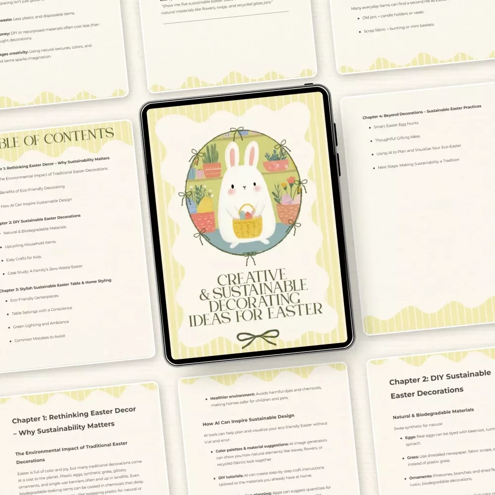 Creative & Sustainable Decorating Ideas for Easter – A Complete Guide to Sustainable Easter Decorating Ideas, DIY Eco-Friendly Crafts & Stylish Green Home Styling