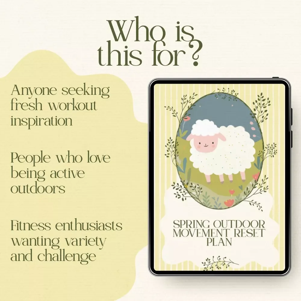 Spring Outdoor Movement Reset Plan - Easter-Themed Exercise Checklist for Energizing Outdoor Workouts