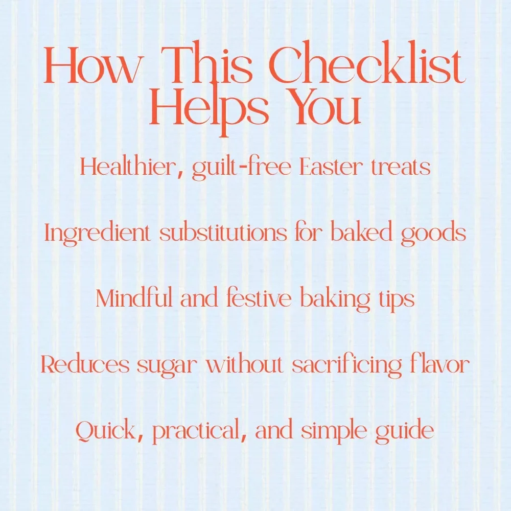 Smart and Simple Healthy Easter Baking Swaps - Easy & Festive Easter Treats with Healthy Substitutions