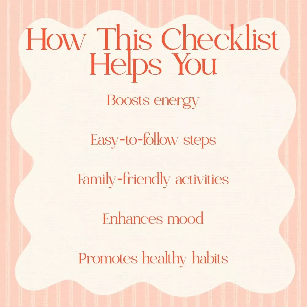 Easter Weekend Stay Active Plan - Easter-Themed Checklist for Staying Active Over the Holiday Weekend