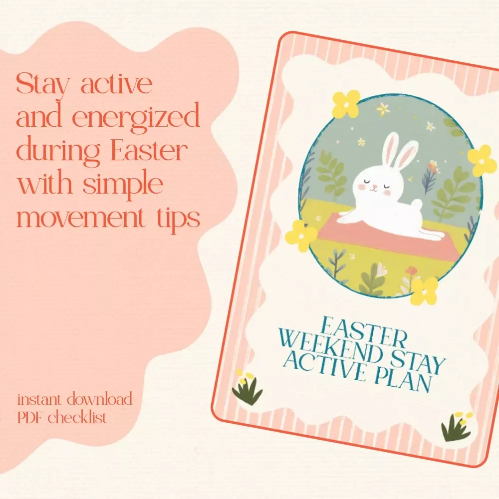 Easter Weekend Stay Active Plan - Easter-Themed Checklist for Staying Active Over the Holiday Weekend