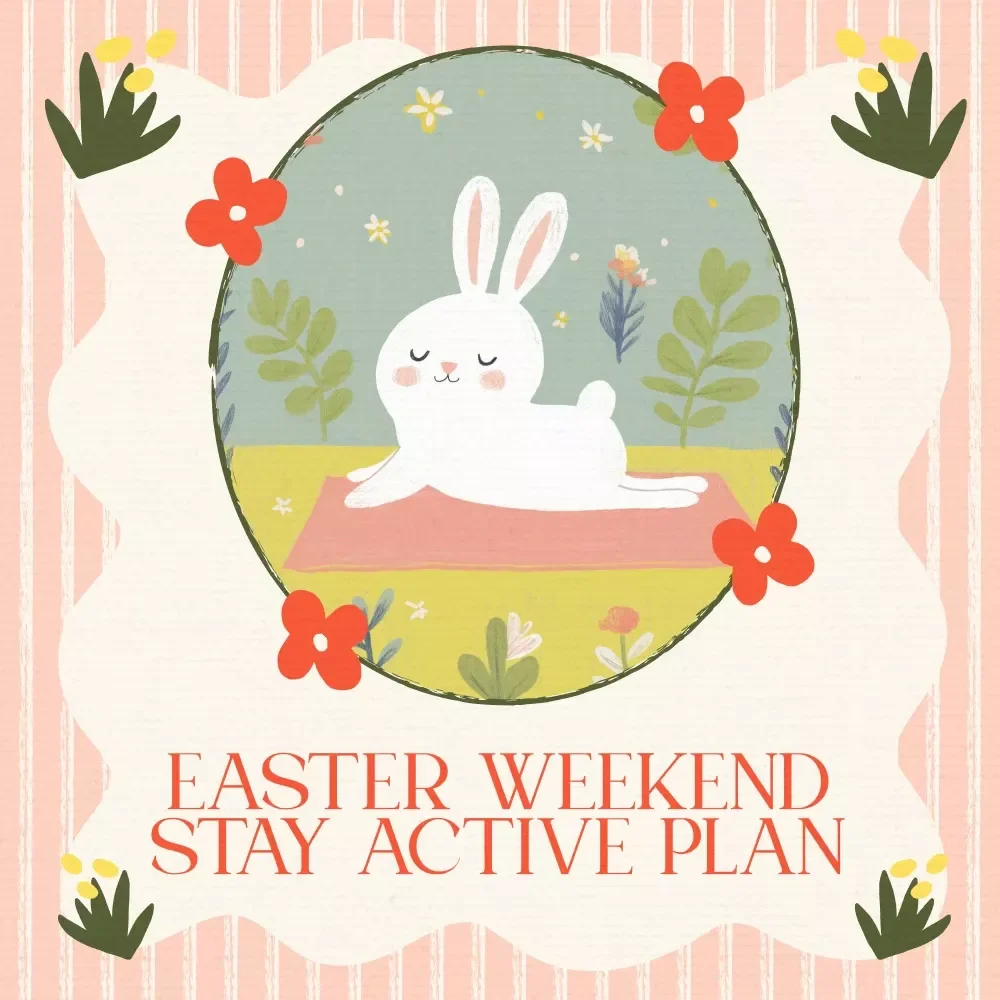 Easter Weekend Stay Active Plan - Easter-Themed Checklist for Staying Active Over the Holiday Weekend