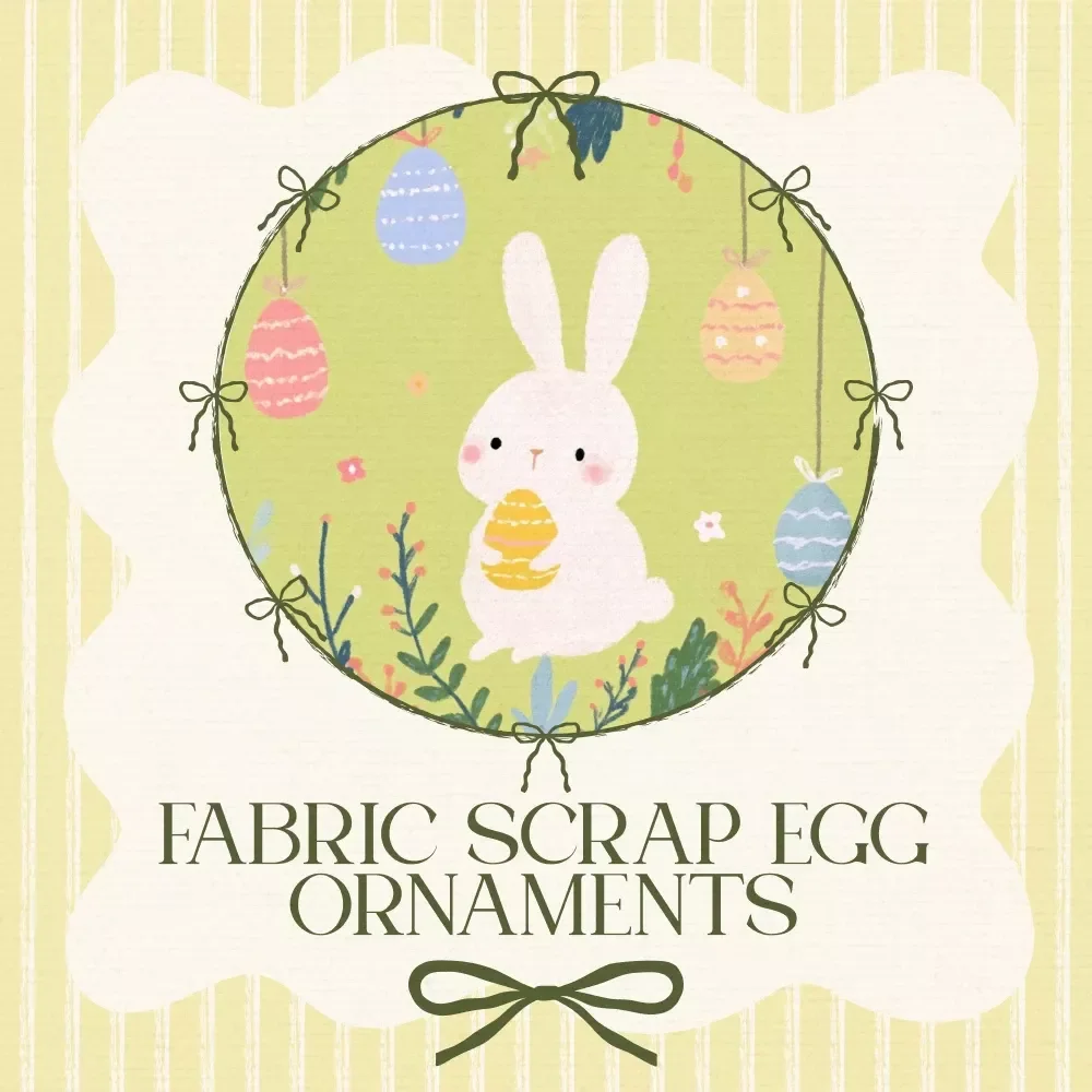 Fabric Scrap Easter Egg Ornaments Guide – Easy Step-by-Step eBook for Upcycling Craft Lovers