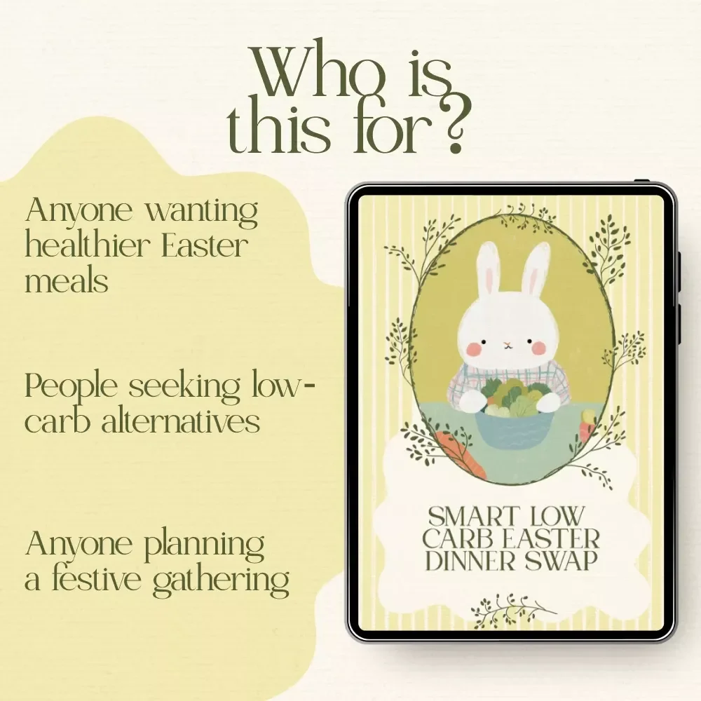 Smart Low Carb Easter Dinner Swap - Low Carb Easter Dinner Swaps Checklist