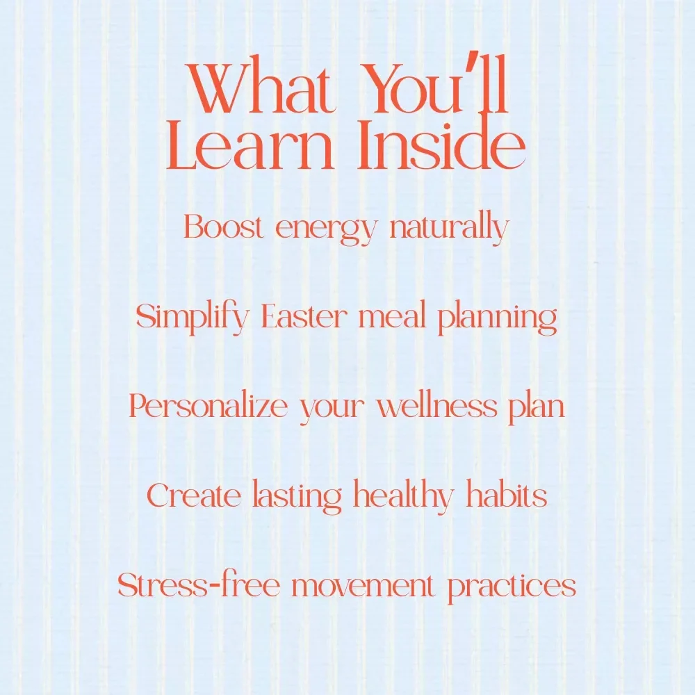 Refresh Your Spring Wellness for Easter Guide - Digital Download for Your Easter Wellness Routine