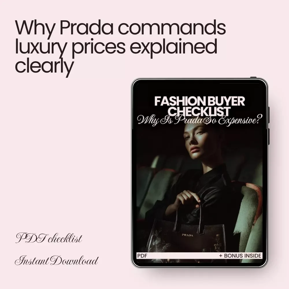 Fashion Buyer Checklist: Why Is Prada So Expensive? | Luxury Brand Value Guide, Designer Price Breakdown, Digital Download for Smart Shoppers