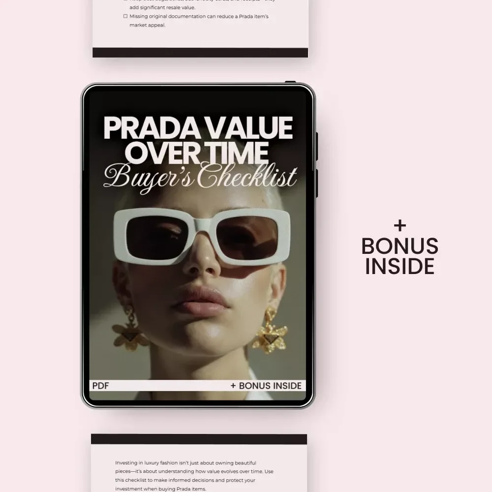 Prada Value Over Time: Buyer’s Checklist – Luxury Investment Guide for Smart Collectors, Prada Value Over Time Resale & Appreciation Tracker