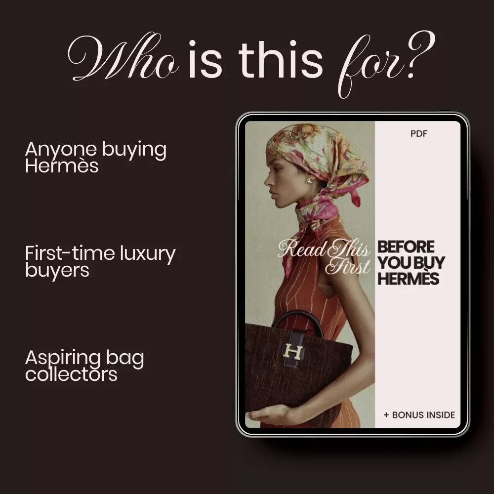 Before You Buy Hermès Read This First – Luxury Buyer Checklist | What to Know Before Buying Hermès | Digital Download PDF Guide